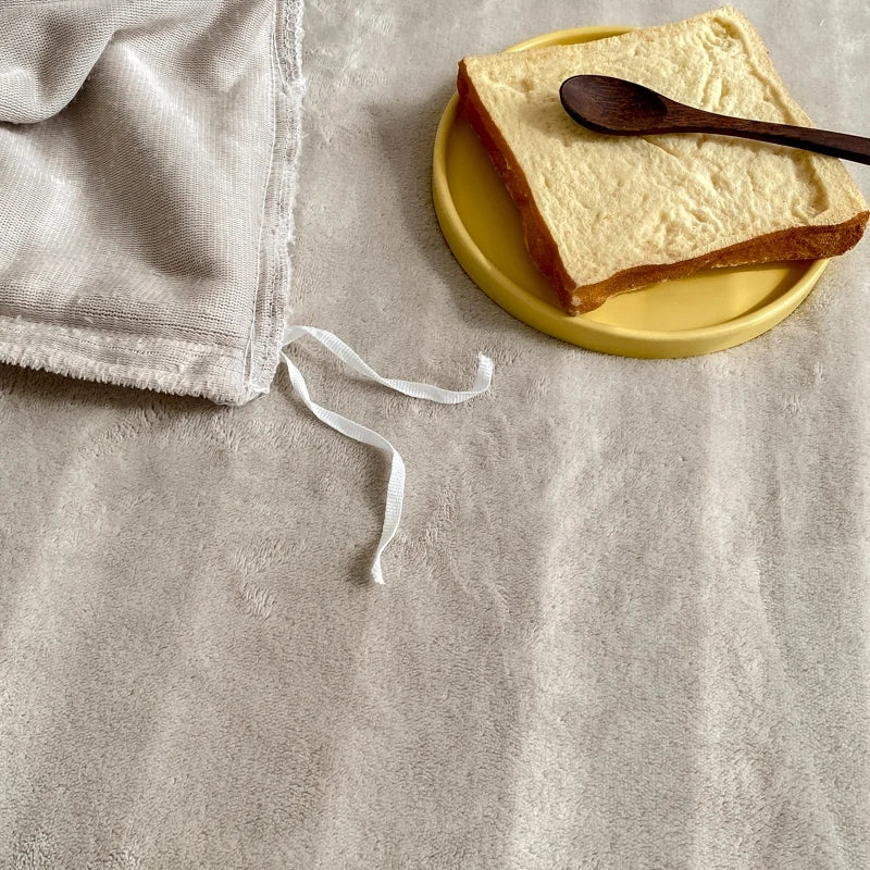 Reversible Duvet Set Velvet - Off White & Beige (286)
