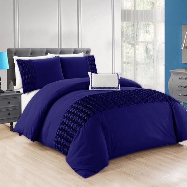 Luxury Twisted Pleated Duvet Set (095)