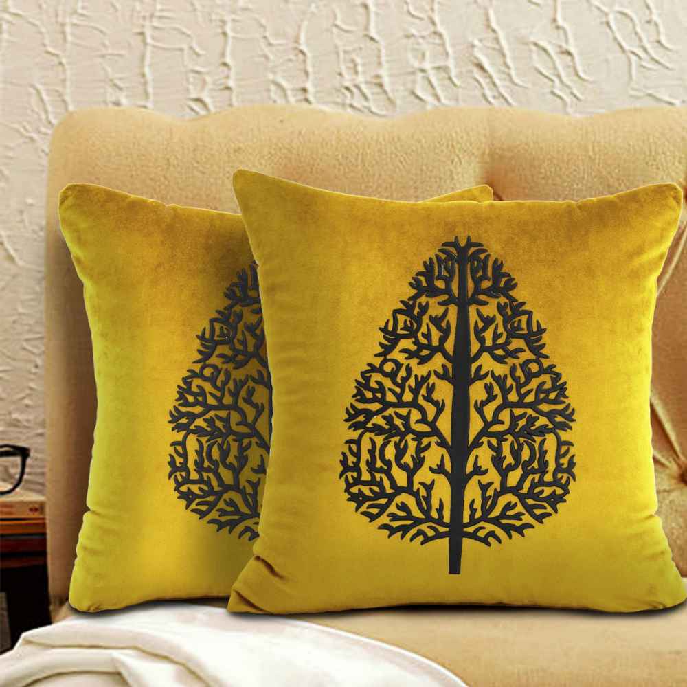 Pack of 2 Luxury Embroidered Cushion - 00115