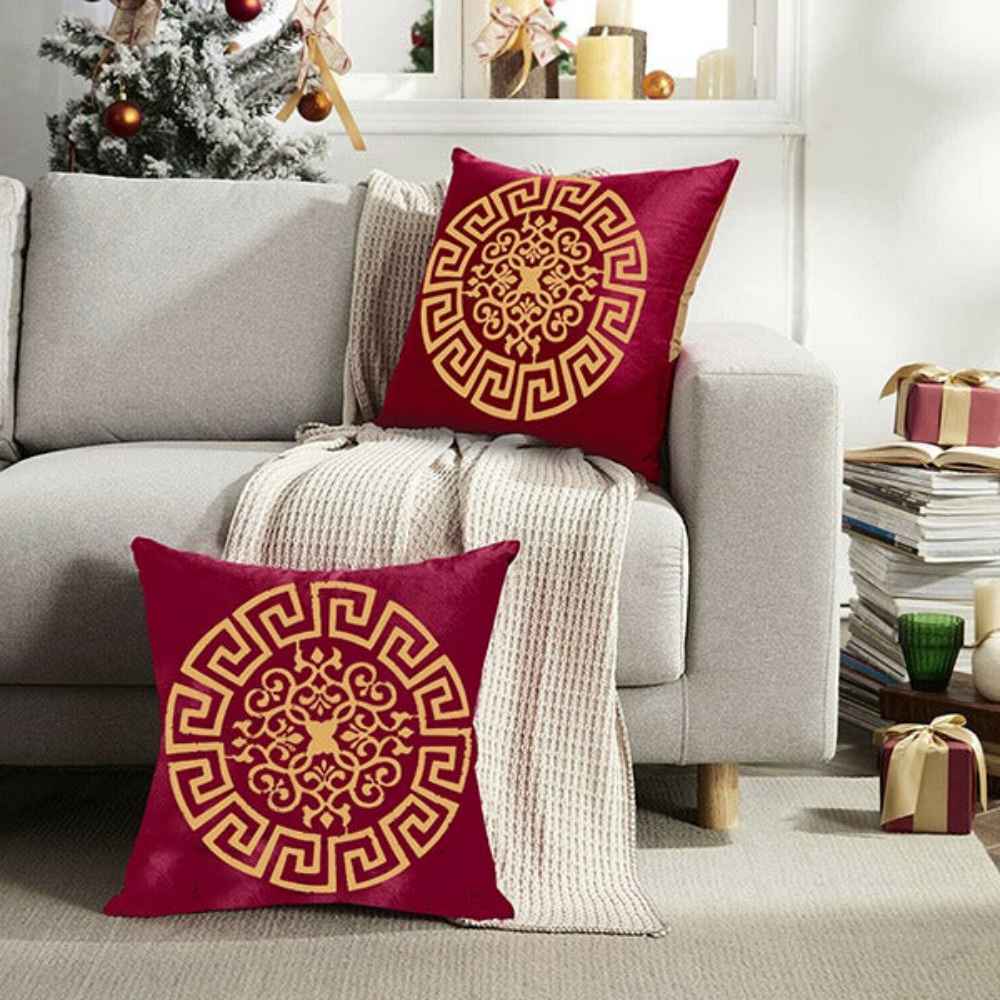 Pack of 2 Luxury Embroidered Cushion - 00146