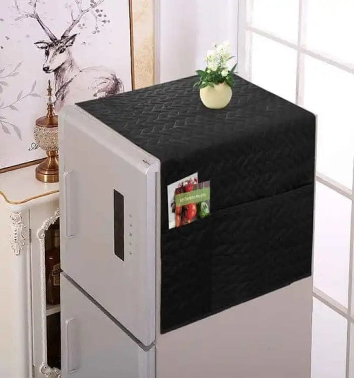 Quilted Waterproof  Punching Fridge Covers