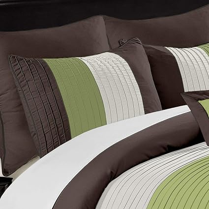 EMBELLISH HORIZONTAL PLEATS DUVET SET (063)