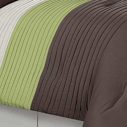 EMBELLISH HORIZONTAL PLEATS DUVET SET (063)