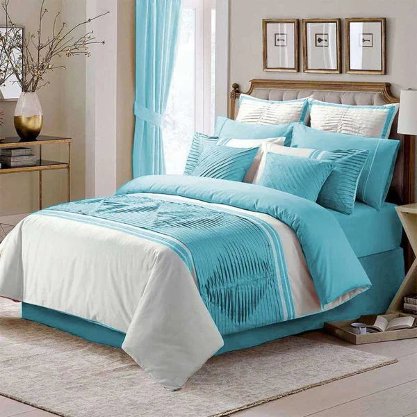 Luxury Horizontal Pleated Duvet Set (203)