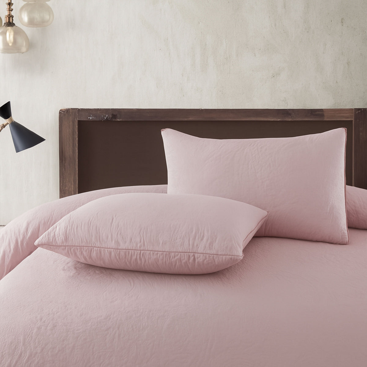 Spiral Vibes 3 Pcs Ultrasonic Bedspread - Blush Pink
