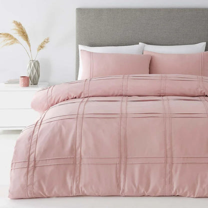 New Luxury Box Pleated Duvet Set- Light Pink (150)