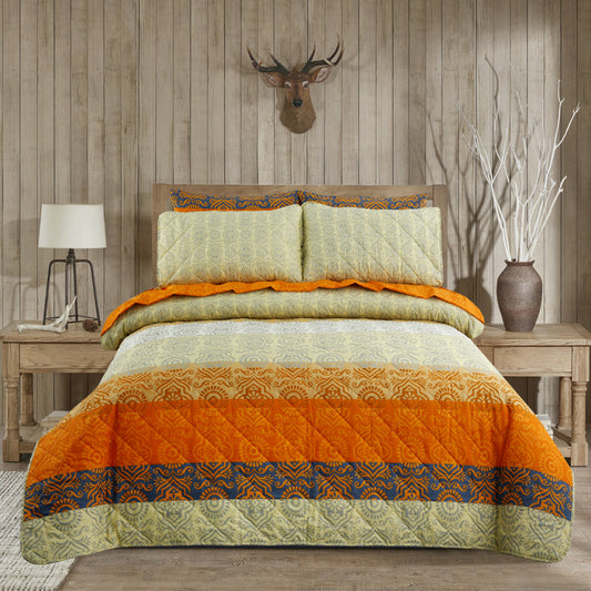 6 Pcs Quilted Comforter Set Design RG-C-51
