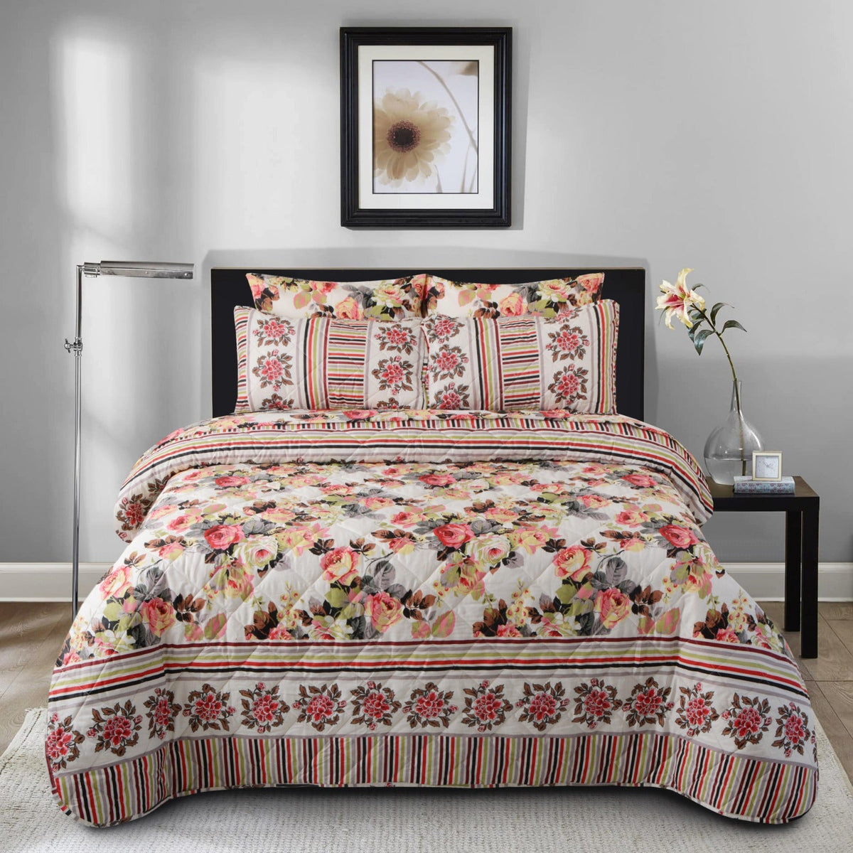 6 Pcs Quilted Comforter Set Design RG-C-19