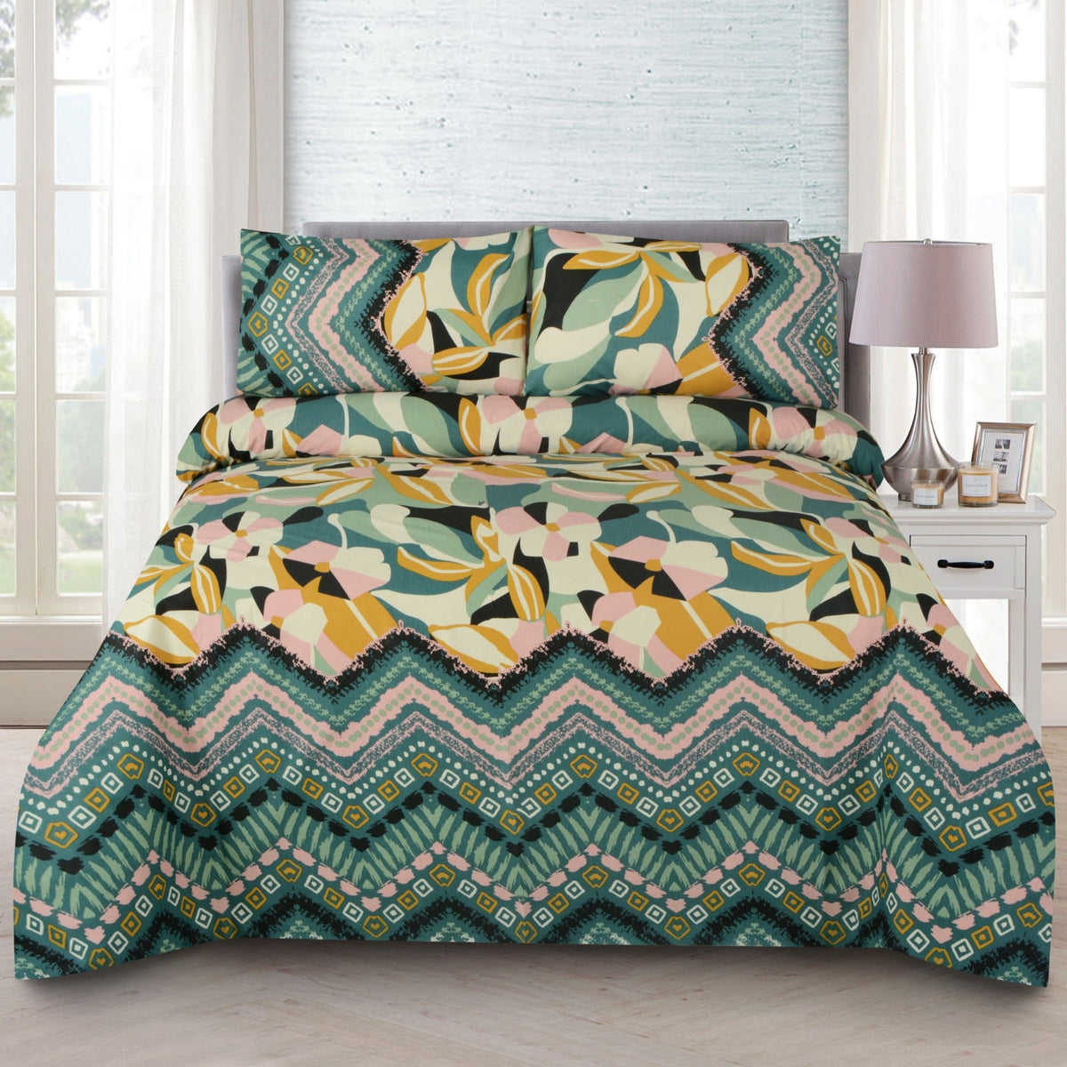 6 Pcs Quilted Comforter Set Design RG-C-40