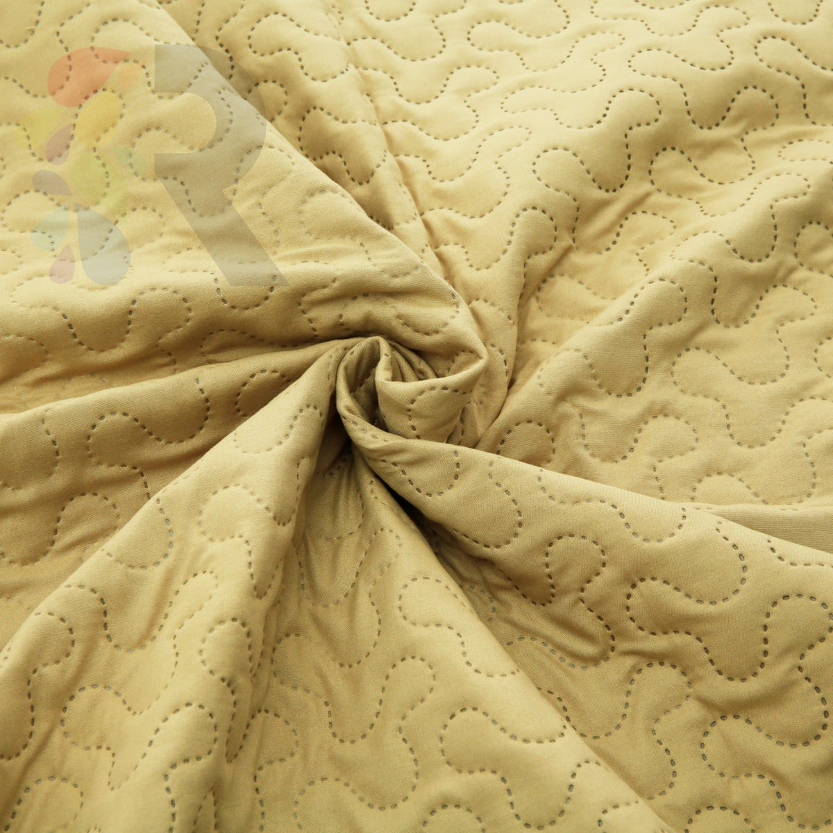 3 Pcs Ultrasonic Bedspread - Mustard Skin (001)
