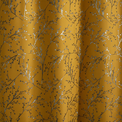 2 PCS PREMIUM QUALITY TEXTURE VELVET CURTAINS -Musted