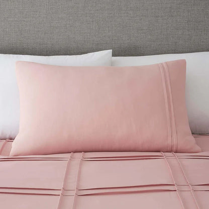 New Luxury Box Pleated Duvet Set- Light Pink (150)