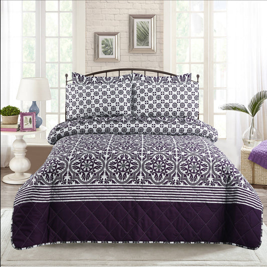 6 Pcs Quilted Comforter Set Design RG-C-54
