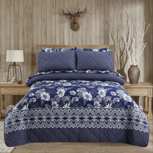 6 Pcs Quilted Comforter Set Design RG-C-56