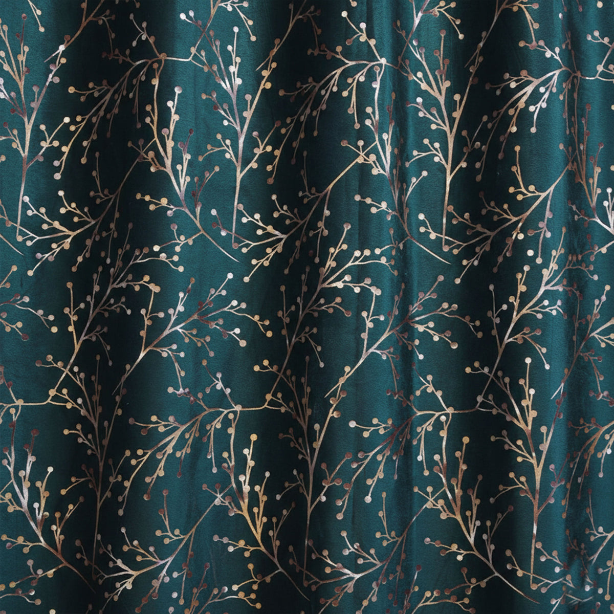 2 PCS PREMIUM QUALITY TEXTURE VELVET CURTAINS - Zink